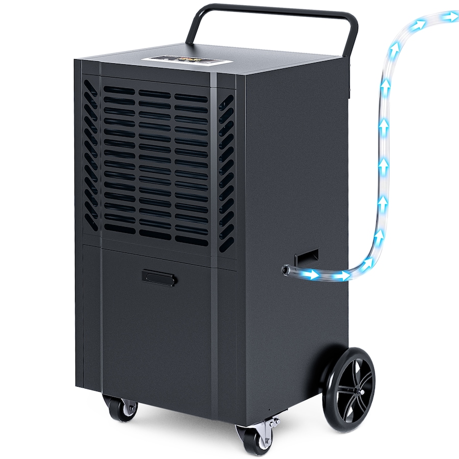 Advwin 95L Commercial Dehumidifier, Powerful Large Dehumidifier for Home, Basement, Office & Warehouse, Auto Drain, 24H Timer, Digital Display, Continuous Operation