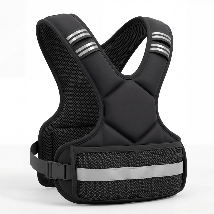 Advwin Adjustable Weighted Vest 2-5kg,Breathable SBR Neoprene Weight Vest with Removable Iron Sand Bags for Running, Calisthenics, Home Workout & Strength Training