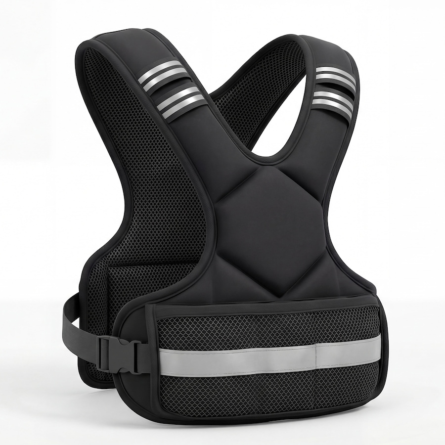 Advwin Adjustable Weighted Vest 2-5kg,Breathable SBR Neoprene Weight Vest with Removable Iron Sand Bags for Running, Calisthenics, Home Workout & Strength Training