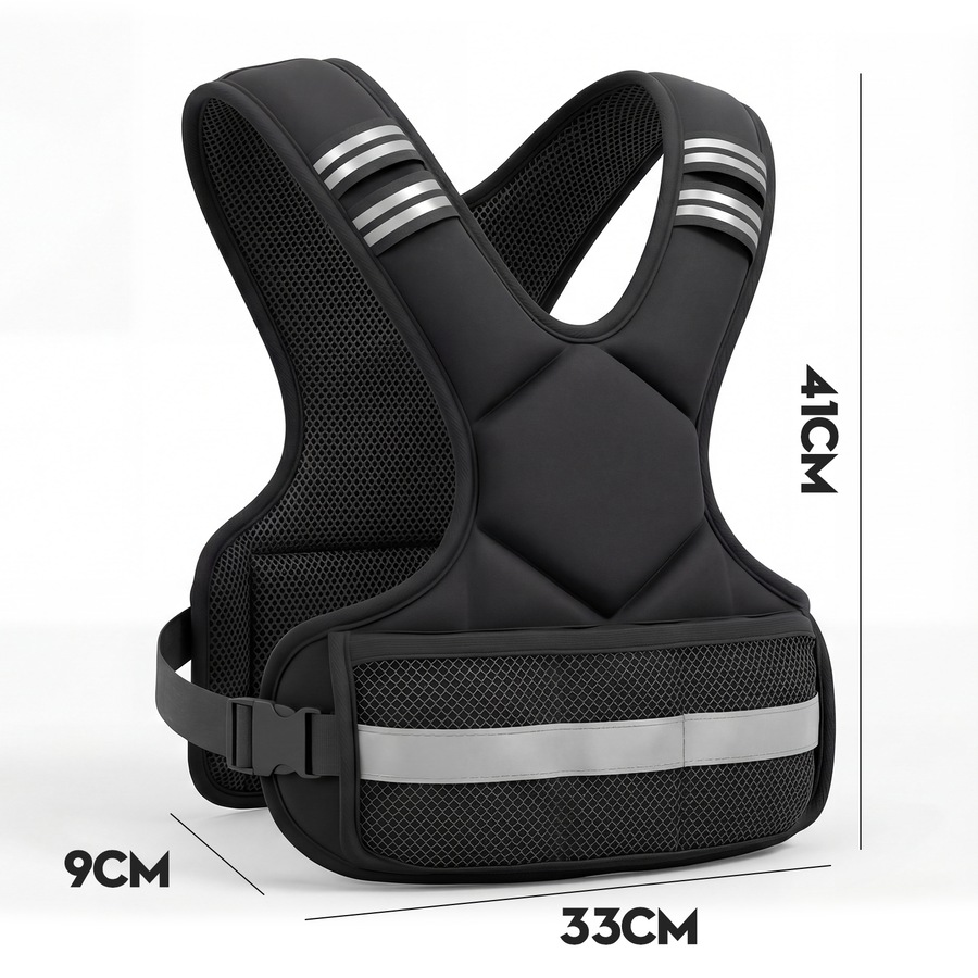 Advwin Adjustable Weighted Vest 2-5kg,Breathable SBR Neoprene Weight Vest with Removable Iron Sand Bags for Running, Calisthenics, Home Workout & Strength Training