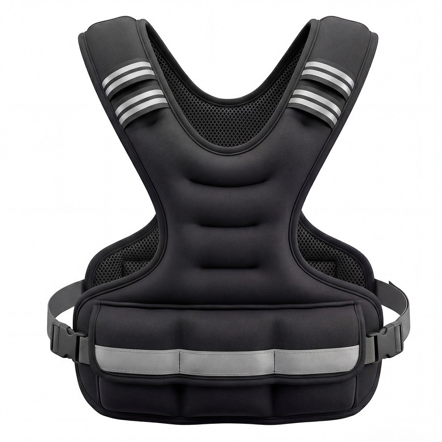 Advwin Adjustable Weighted Vest 2-5kg,Breathable SBR Neoprene Weight Vest with Removable Iron Sand Bags for Running, Calisthenics, Home Workout & Strength Training