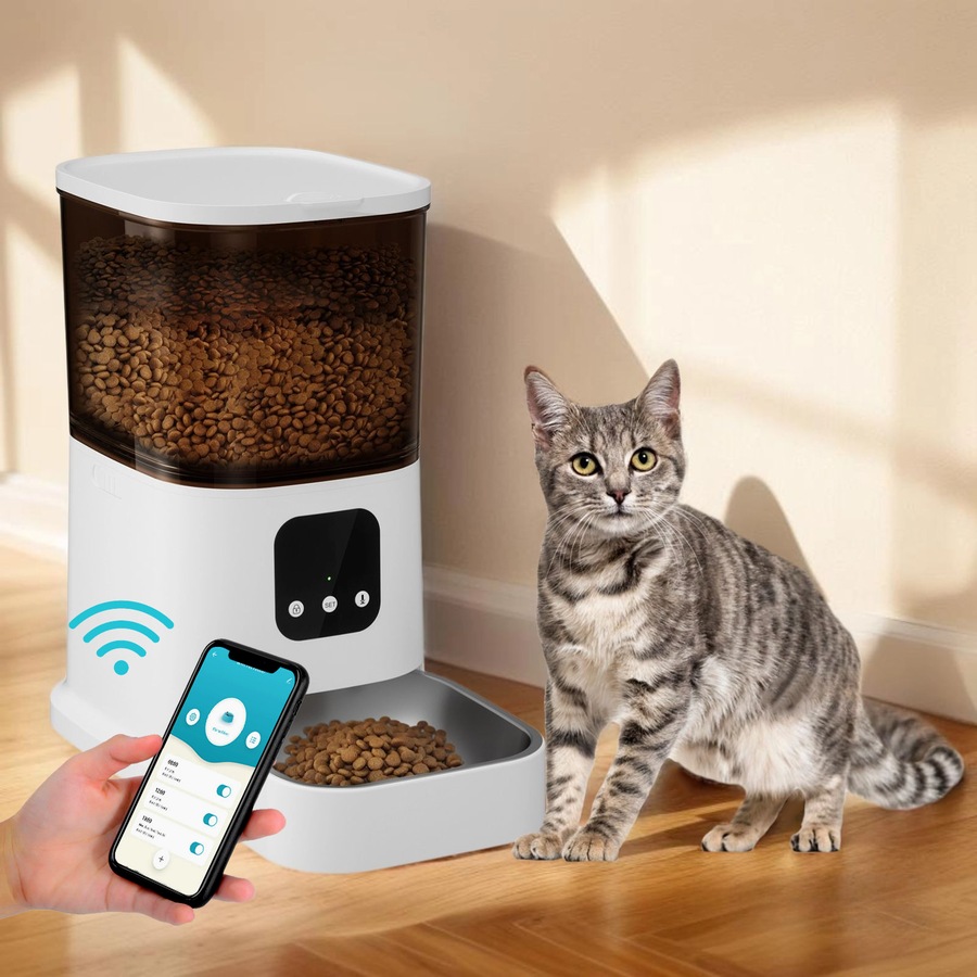 Advwin Automatic Pet Feeder 5G Wifi Auto Pet Feeder Cat Dog Feeder Smart Food Dispenser With App Control