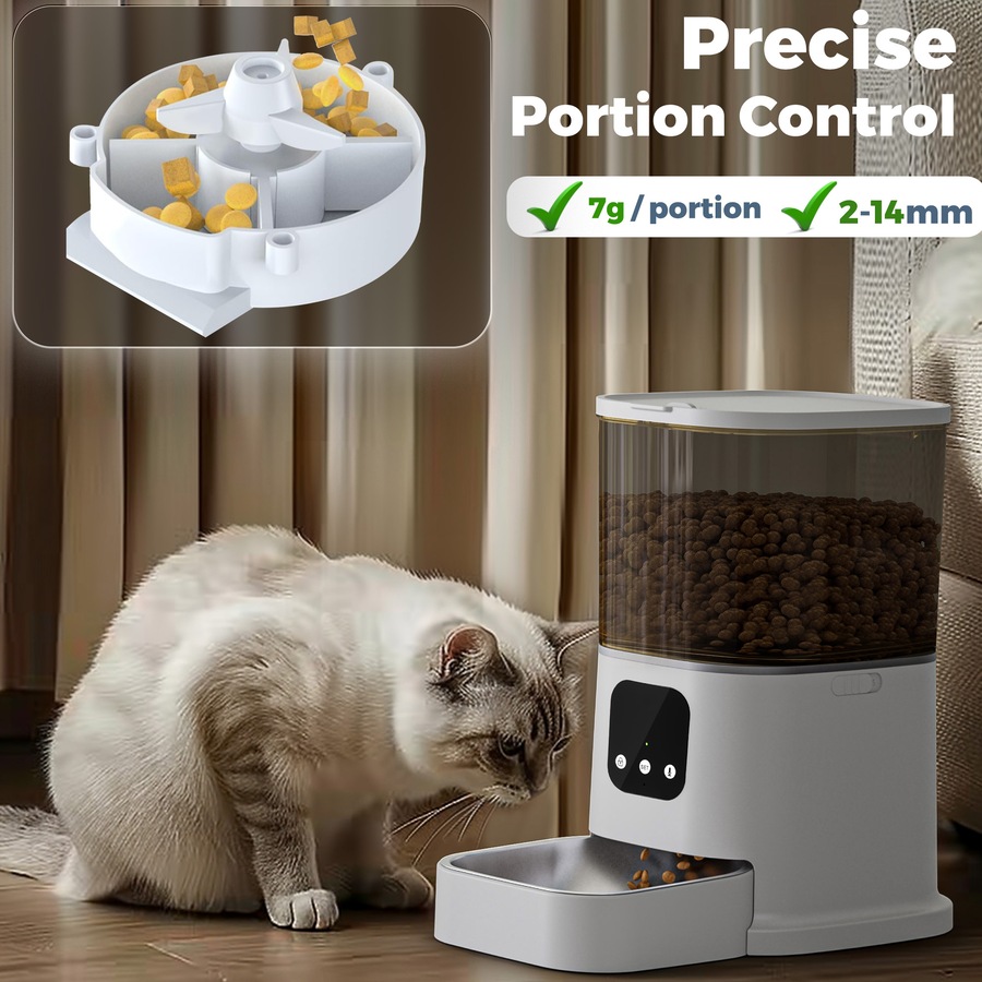 Advwin Automatic Pet Feeder 5G Wifi Auto Pet Feeder Cat Dog Feeder Smart Food Dispenser With App Control