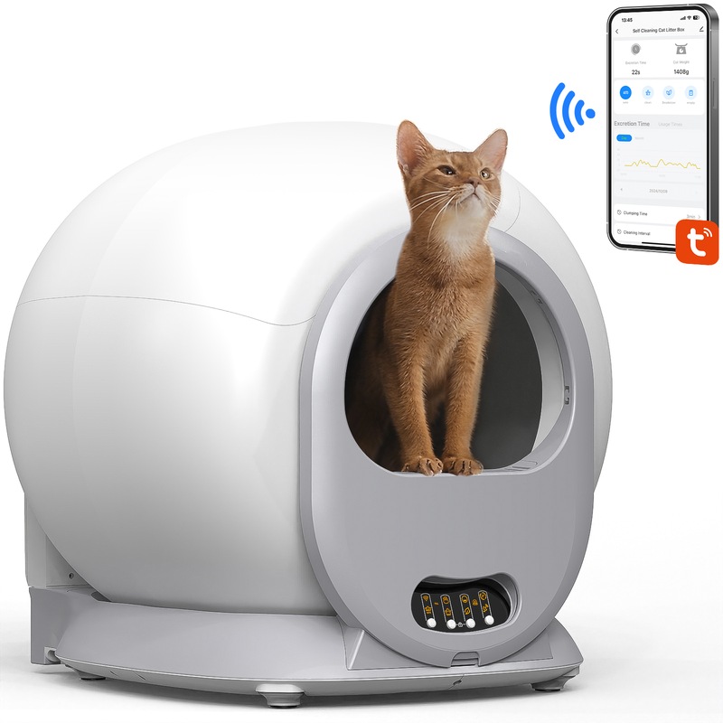 Buy Advwin Automatic SelfCleaning Cat Litter Box with WiFi App Control