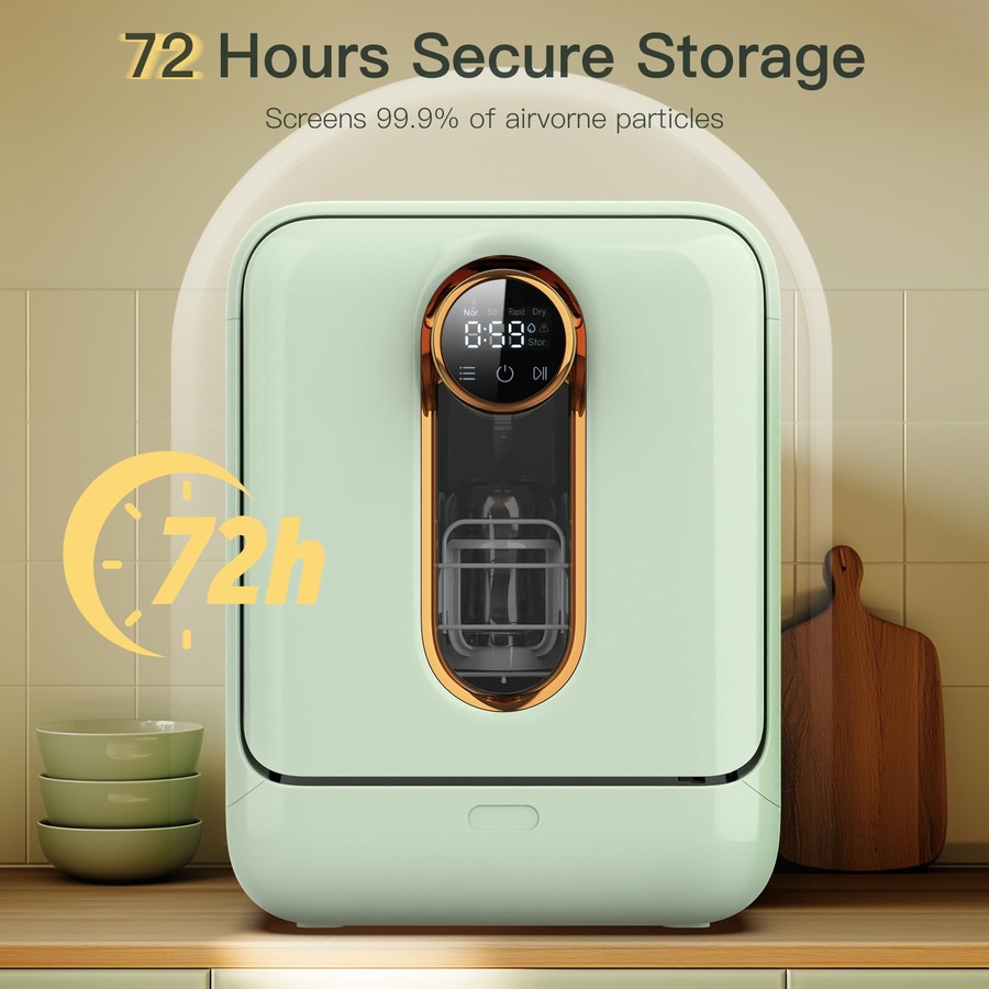 ADVWIN Baby Bottle Washer - Sterilizer & Dryer Combo for Easy Cleaning - Bottle Washer Machine for All Bottles, Pump Parts & Baby Item Care