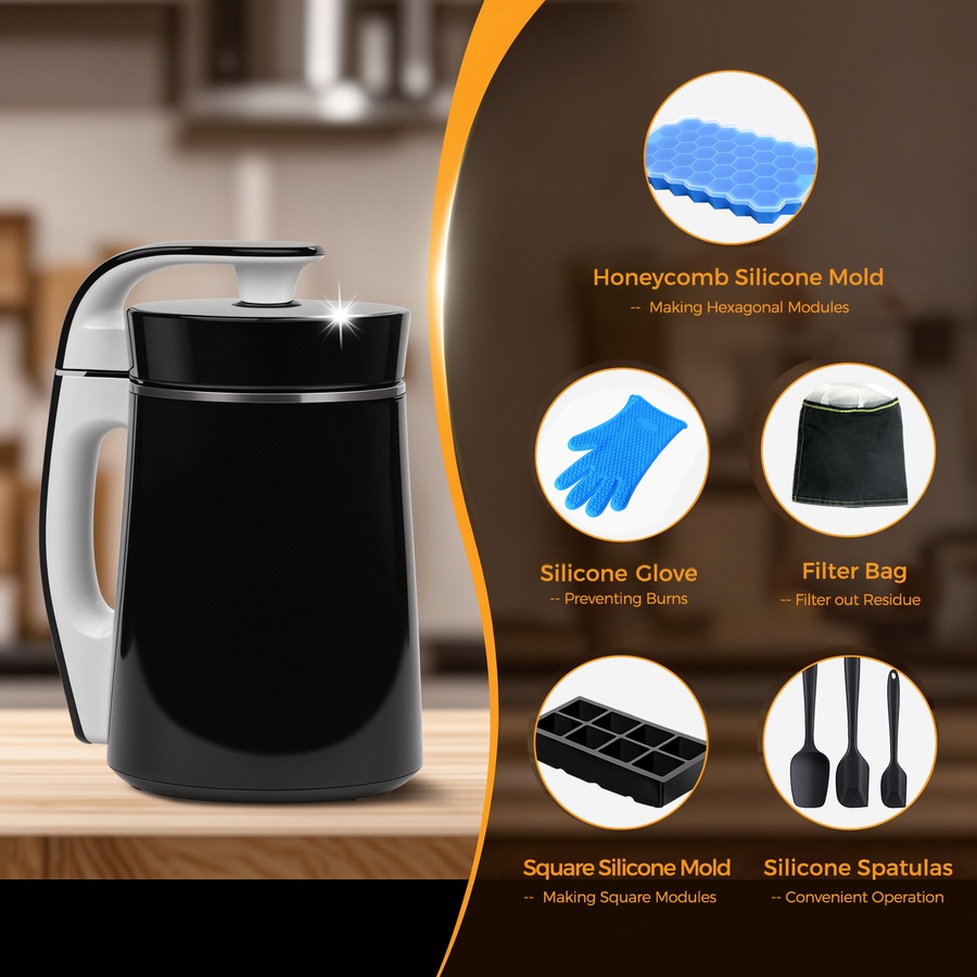 Advwin Butter Machine, 3-In-1 Botanical Extractor, 1.2L Herb Infuser Machine, Automatic Botanical Extractor and Infuser for Making Butter, Oil, and Tinctures - 5 Accessories