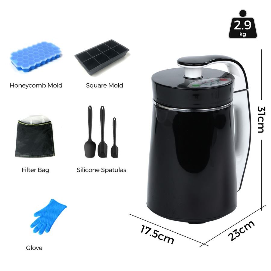 Advwin Butter Machine, 3-In-1 Botanical Extractor, 1.2L Herb Infuser Machine, Automatic Botanical Extractor and Infuser for Making Butter, Oil, and Tinctures - 5 Accessories