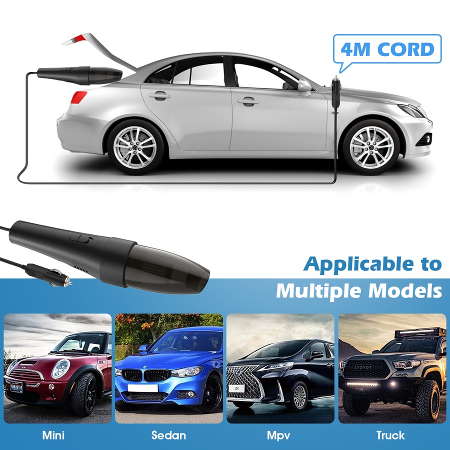 Advwin Car Vacuum Cleaner 6000pa Portable Handheld Vacuum Cleaner Mini Wet and Dry Vacuum Cleaner