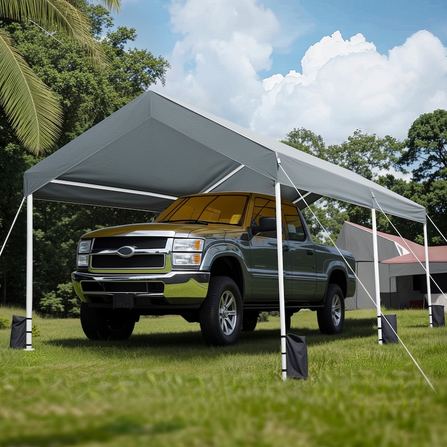 Advwin Carport Canopy 3*6M Heavy Duty Portable Garage, for Car Storage/Outdoor Events/Market Stalls