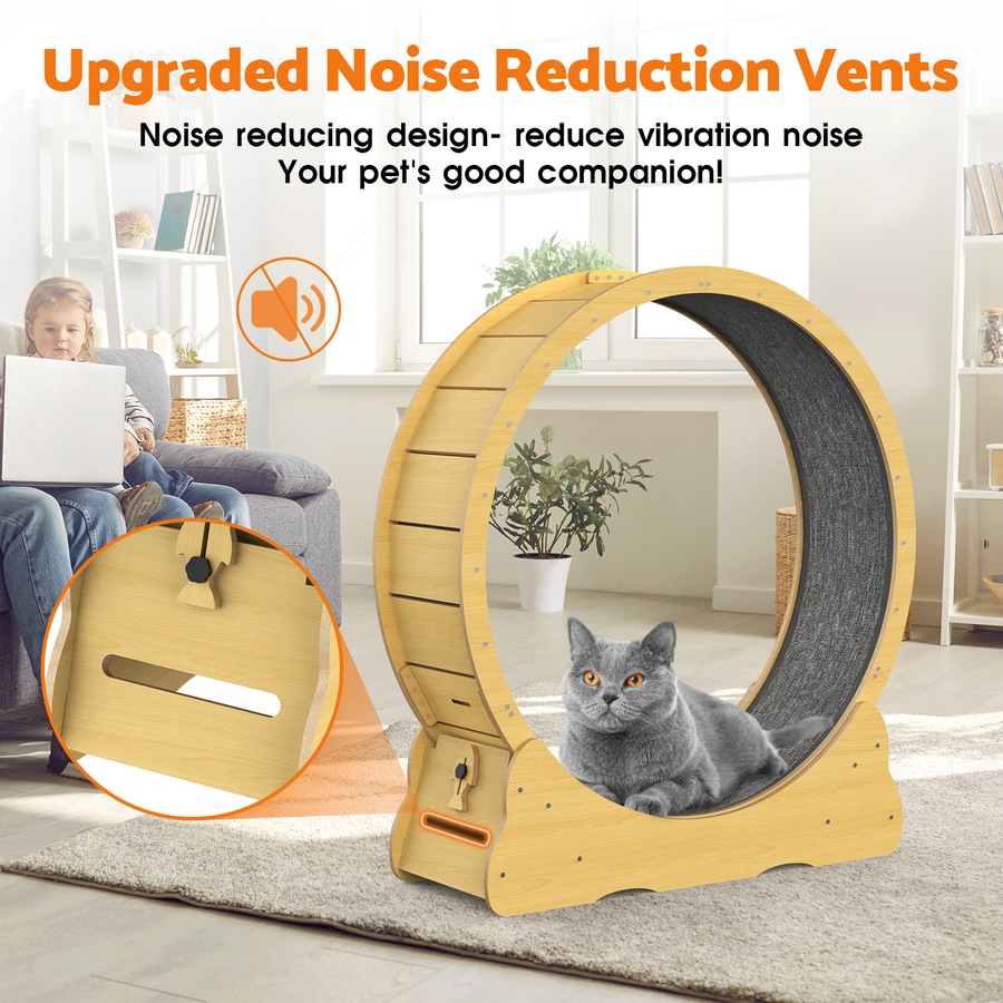 Advwin Cat Exercise Wheel Cat Treadmill Cat Running Wheel