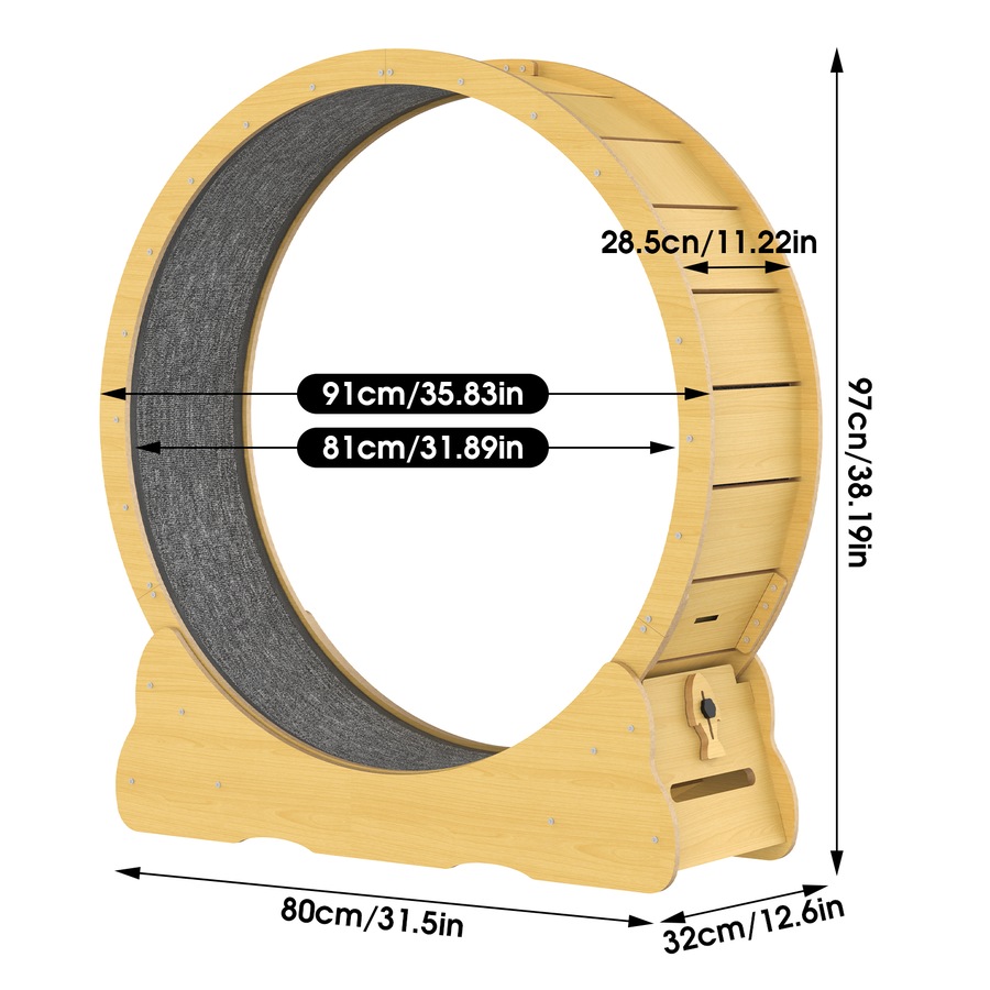 Advwin Cat Exercise Wheel Cat Treadmill Cat Running Wheel