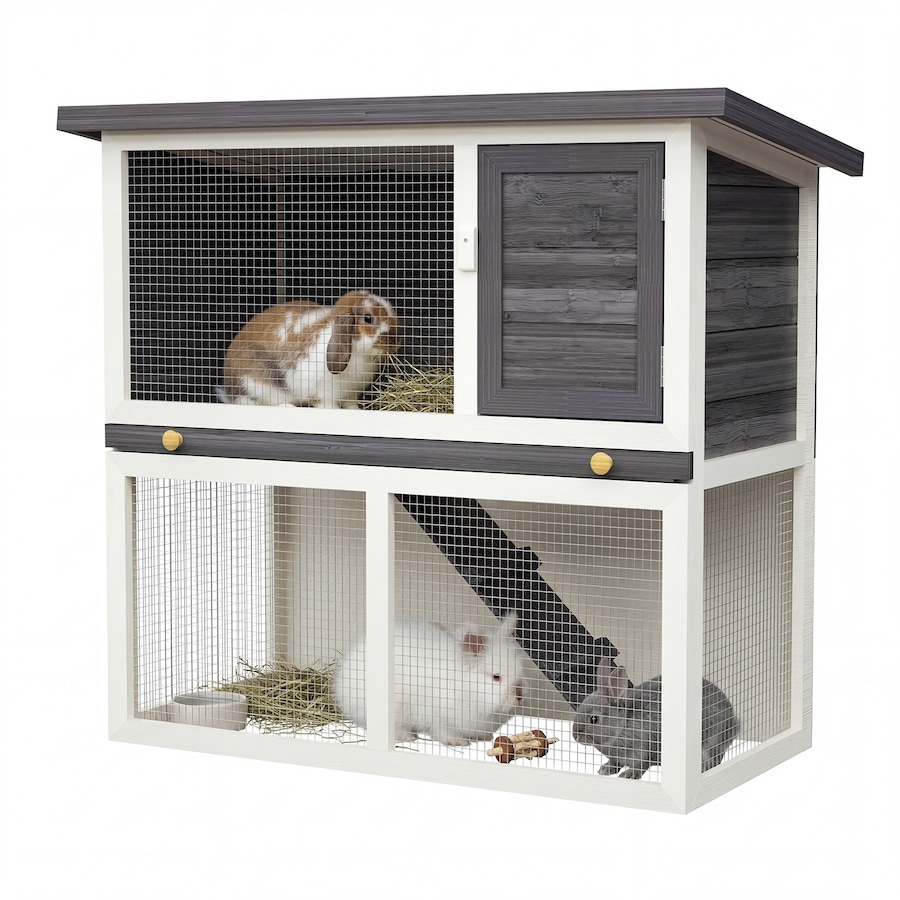 Advwin Chicken Coop Rabbit Hutch Wooden Pet House