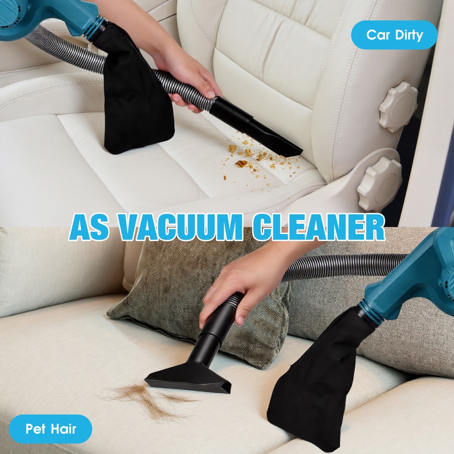 Advwin Cordless Leaf Blower & Vacuum, 2-in-1 Electric Leaf Blower with 2 Lithium Batteries & Charger, Portable Yard Blower for Patio, Lawn, Dust Cleaning