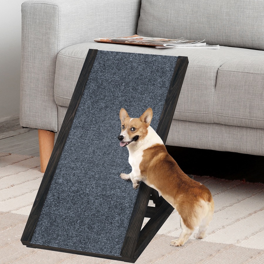 Buy Advwin Dog Ramp 4 Adjustable Height Stair Steps For Sofa Car Bed ...