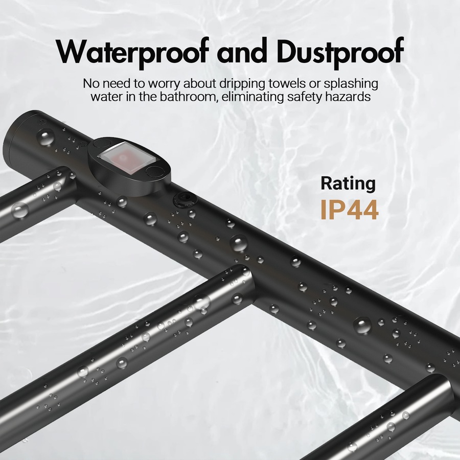 Buy Advwin Electric Heated Towel Rail, Bathroom Towel Warmer Rack, Wall ...
