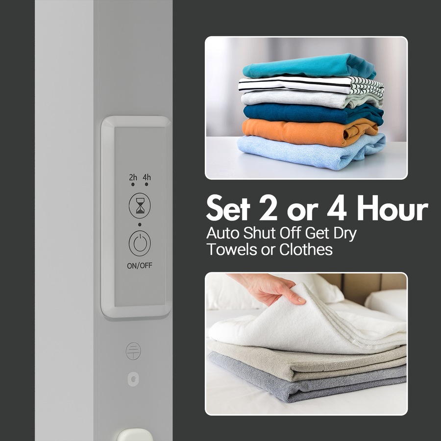Buy Advwin Electric Heated Towel Rail, Bathroom Towel Warmer Rack, Wall ...