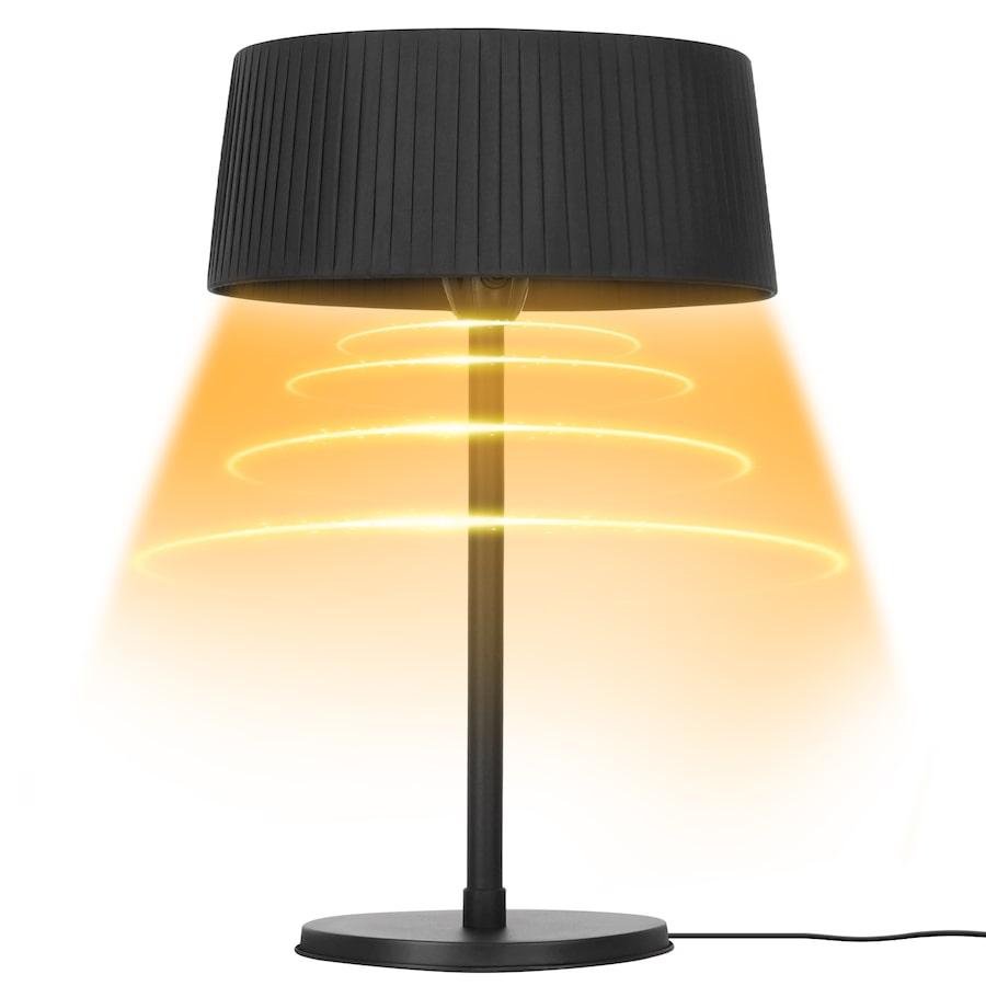 Advwin Electric Outdoor Heater, Infrared Freestanding Patio Heater, 1500W Outside Portable Heater with Tip-Over Protection, Benchtop Tabletop Heater for Garden, Balcony, Backyard Use