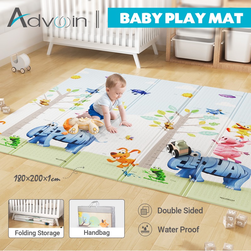 Buy Advwin Foldable Baby Play Mat, 150/180*200*1cm Extra Large