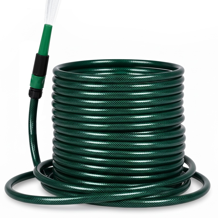 Advwin Garden Hose 15m/50FT, Water Hose with Nozzle, No Kink, High Burst Strength, 3-Layer Weaving, Leak-Proof