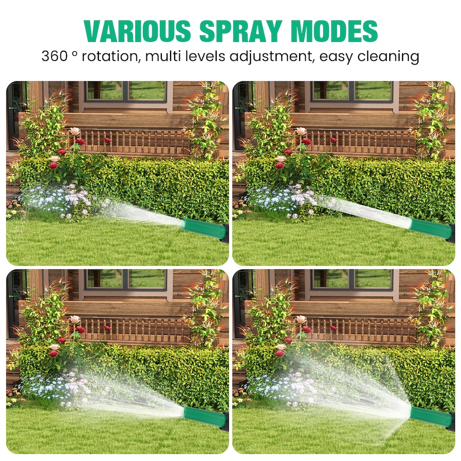 Advwin Garden Hose 15m/50FT, Water Hose with Nozzle, No Kink, High Burst Strength, 3-Layer Weaving, Leak-Proof