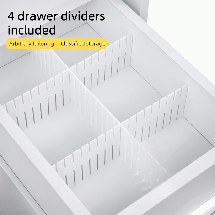 Advwin Manicure Table Nail Tech Desk Nail Table Station Dust Collector Drawers Cabinet Storage White