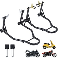 Advwin Motorcycle Stand Lift 500KG, Motorcycle Front Rear Combo Wheel Lift Stand U+L, for Repair and Maintenance