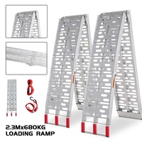 Motorcycle Loading Ramp (2pk), Aluminum Folding Truck Tailgate Ramp Trailer, Easily and Safely Load and Unload Light Equipment Loading Ramp for ATV, 680KG