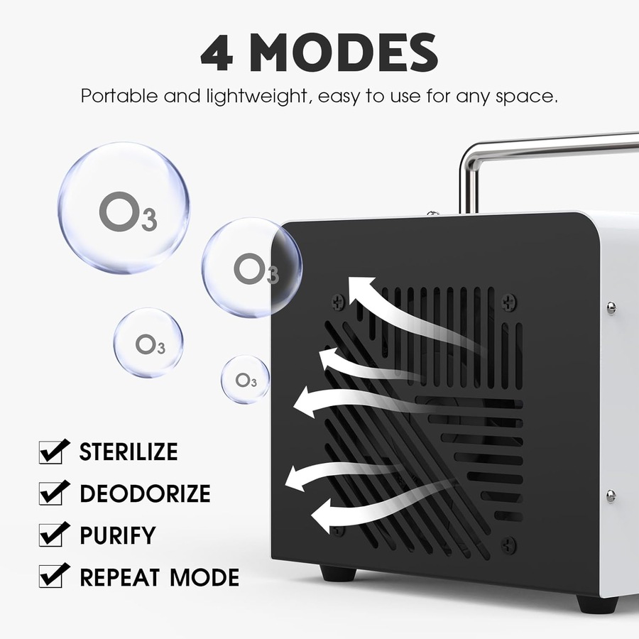 Advwin Ozone Generator 40000 mg/h Air Purifier Machine 4 Modes High Capacity Commercial Industrial Deodoriser