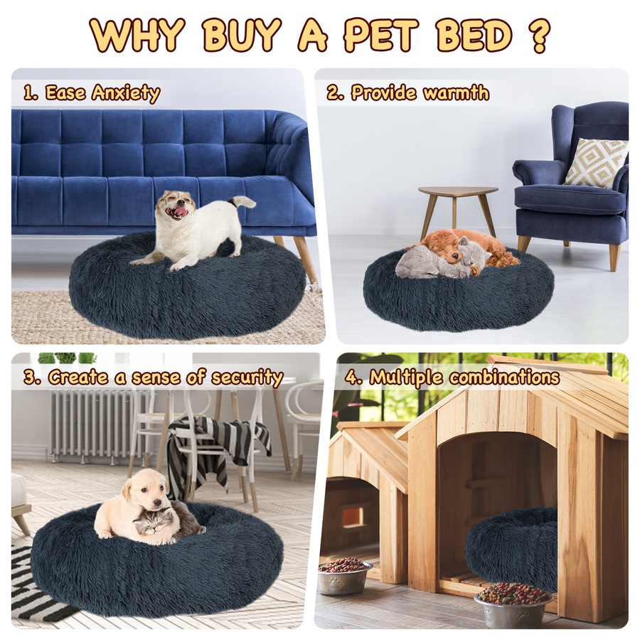 Advwin Pet Bed Dog Beds For Large Dogs Indoor Dog Calming Bed