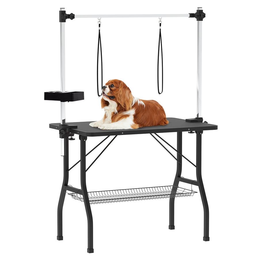 Advwin Pet Grooming Table Dog Grooming Station with Tool Storage
