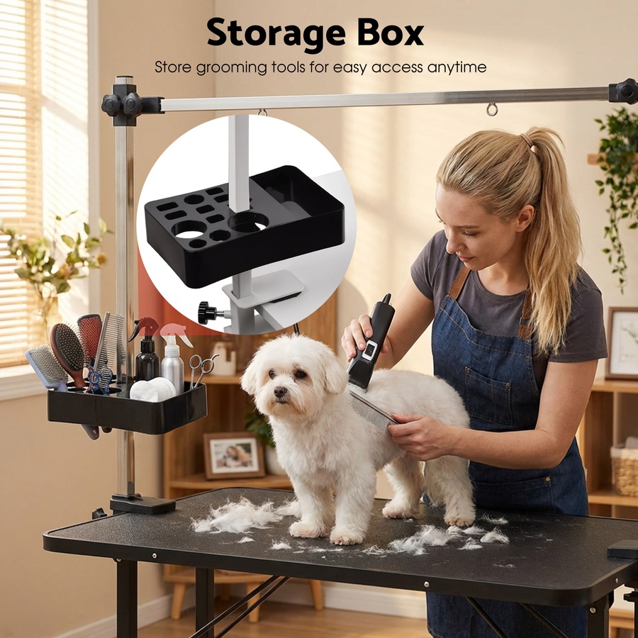 Advwin Pet Grooming Table Dog Grooming Station with Tool Storage