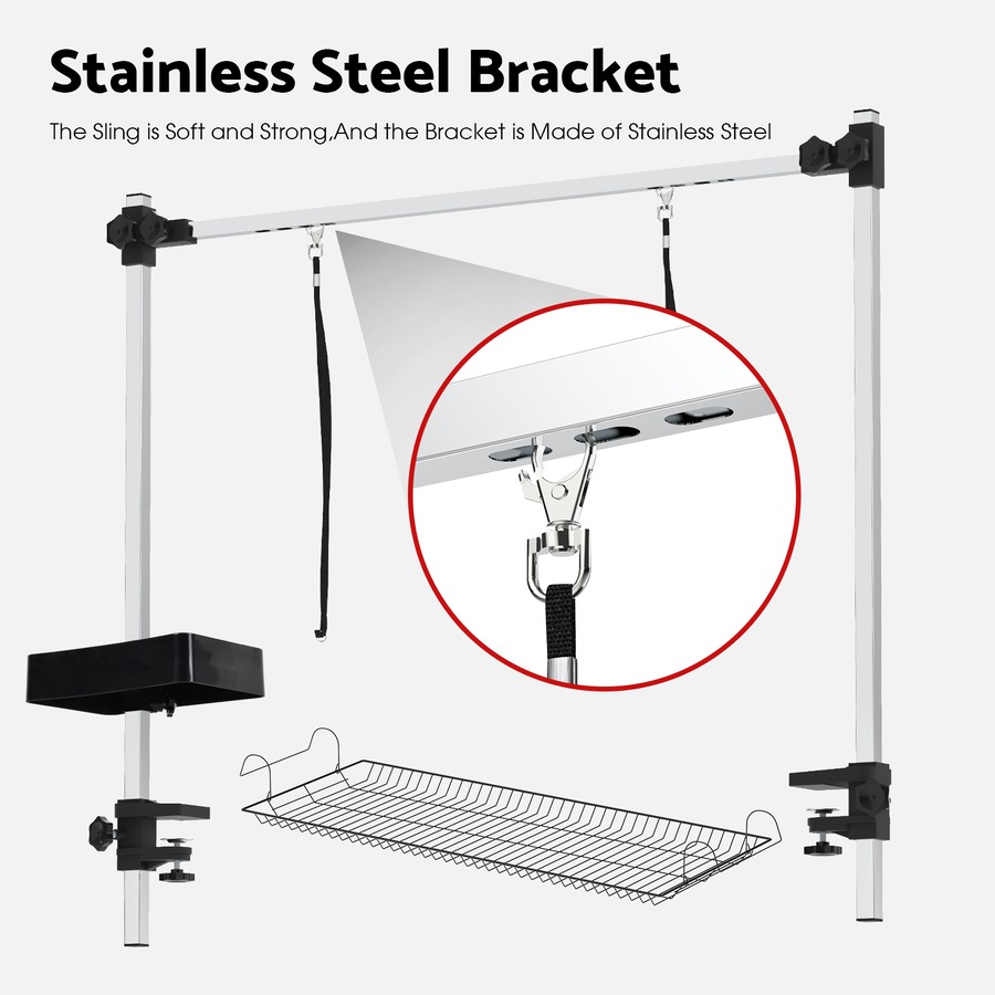 Advwin Pet Grooming Table Dog Grooming Station with Tool Storage