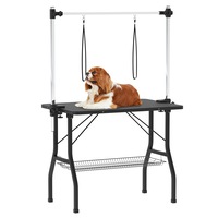 Advwin Pet Grooming Table Height Adjustable Anti Slip Bath Salon Vet 2 Loops
