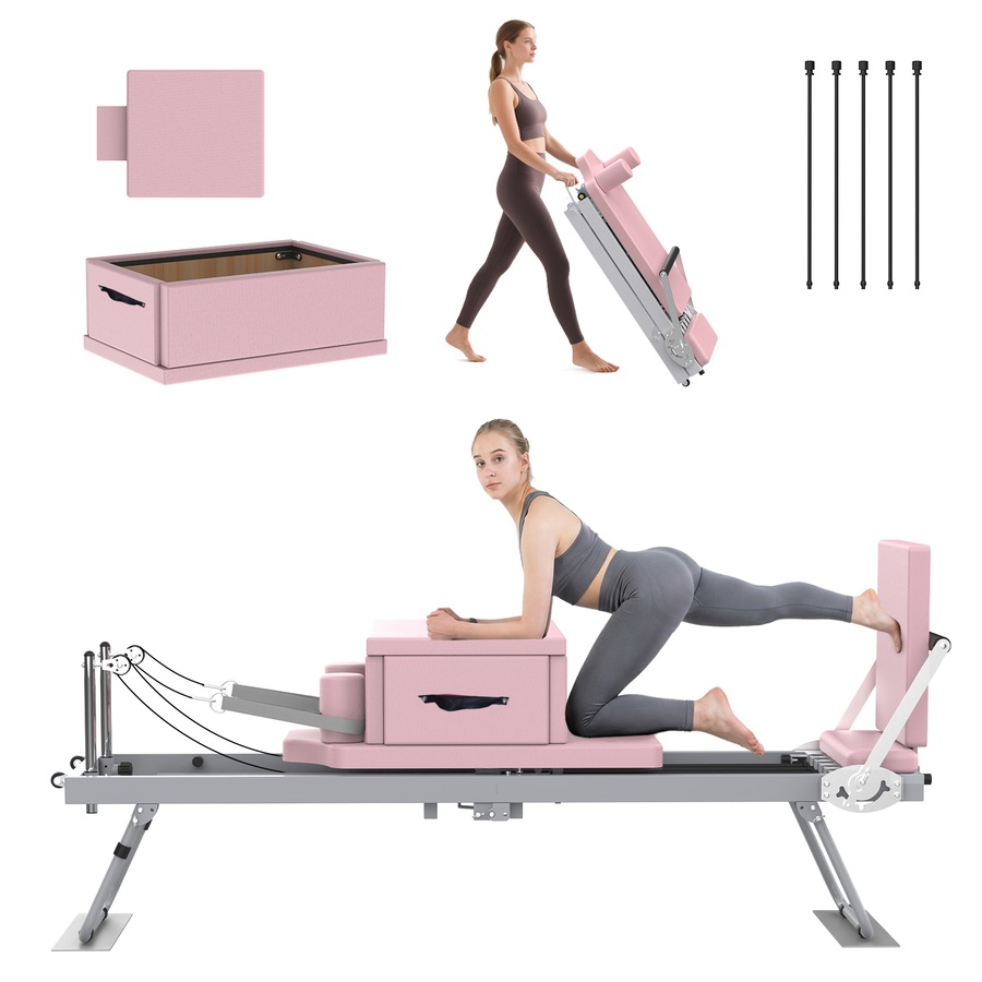 Buy Advwin Pilates Reformer Machine Foldable Pilates Exercise Machine ...