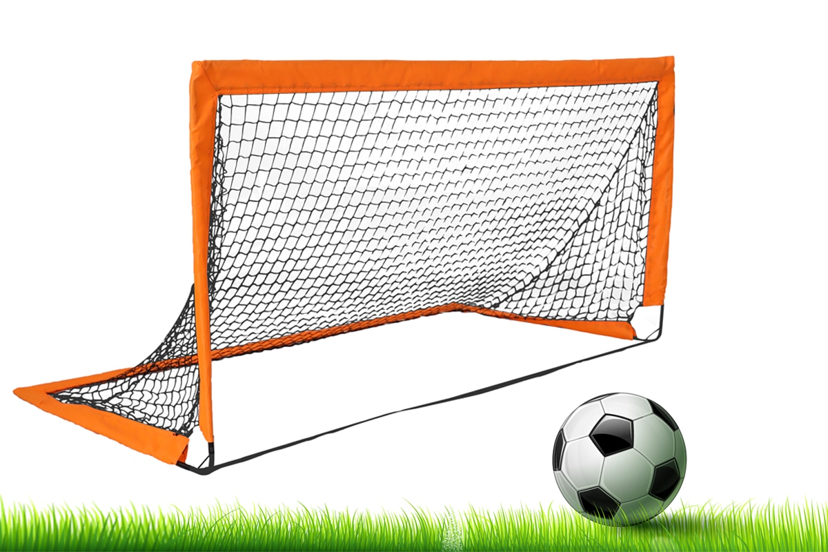Lanos Portable Soccer Goals With Carry Bag - Lightweight Backyard Training Nets For Kids & Adults
