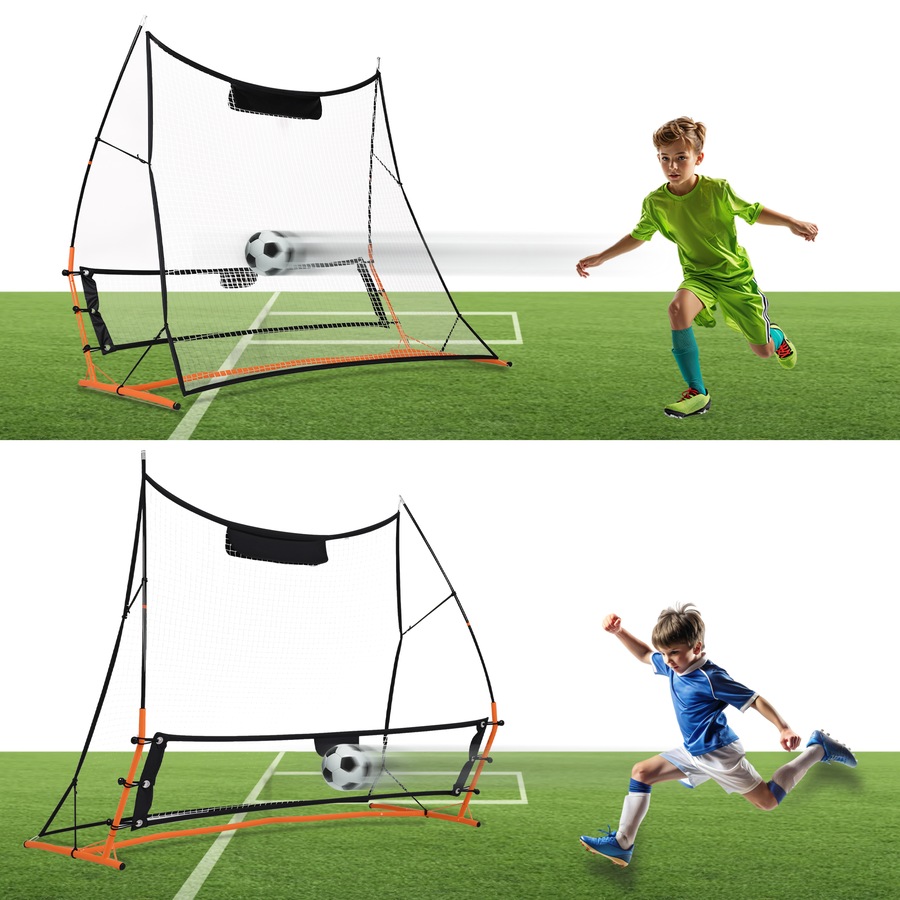 Advwin Portable Soccer Rebounder Net, 183cm Football Training Aid with Carry Bag, Ideal for Solo and Team Practice