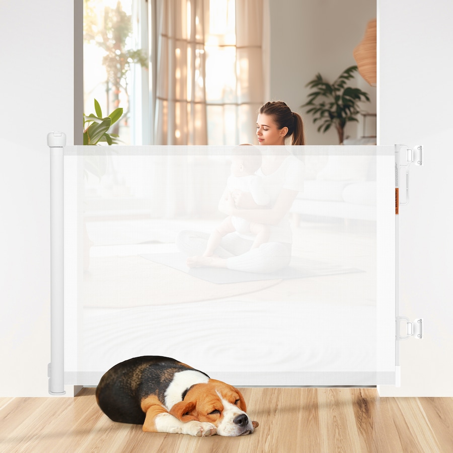 Advwin Retractable Pet Safety Gate Doorways Hallways Stairs Gate