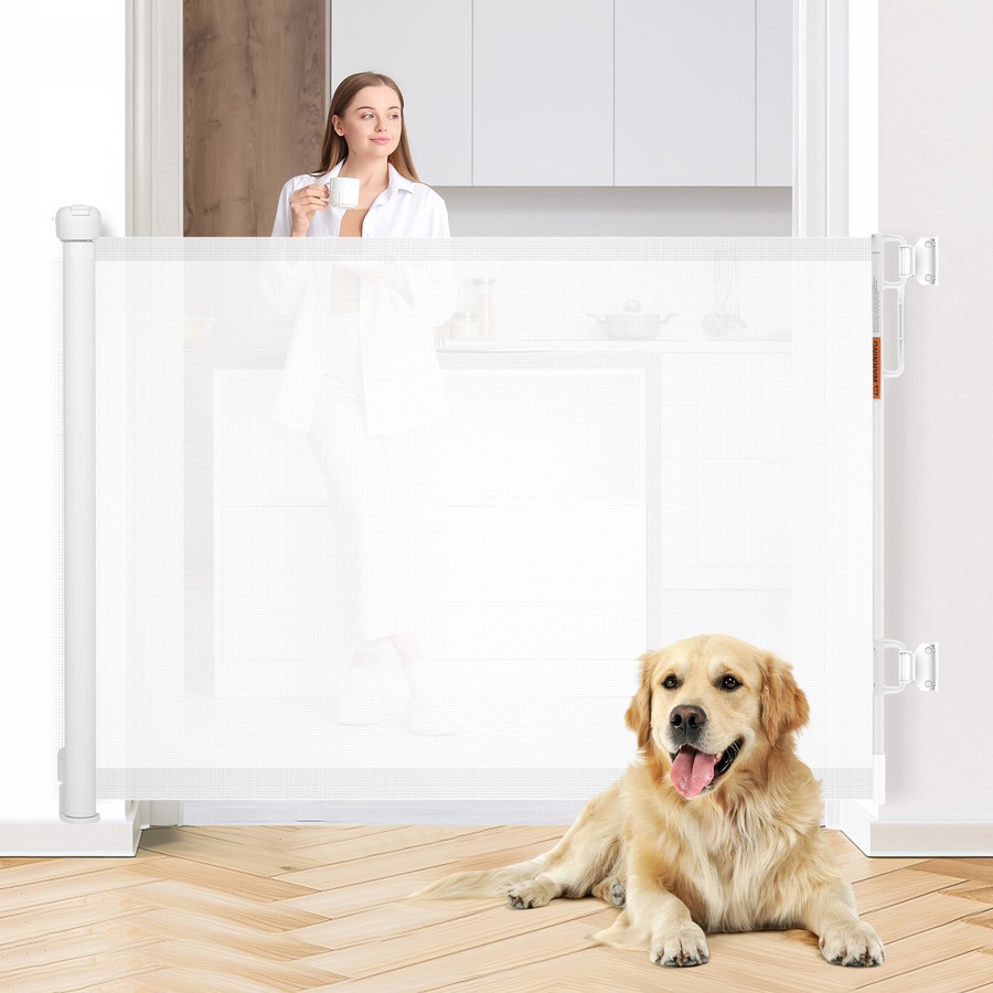 Advwin Retractable Pet Safety Gate Doorways Hallways Stairs Gate