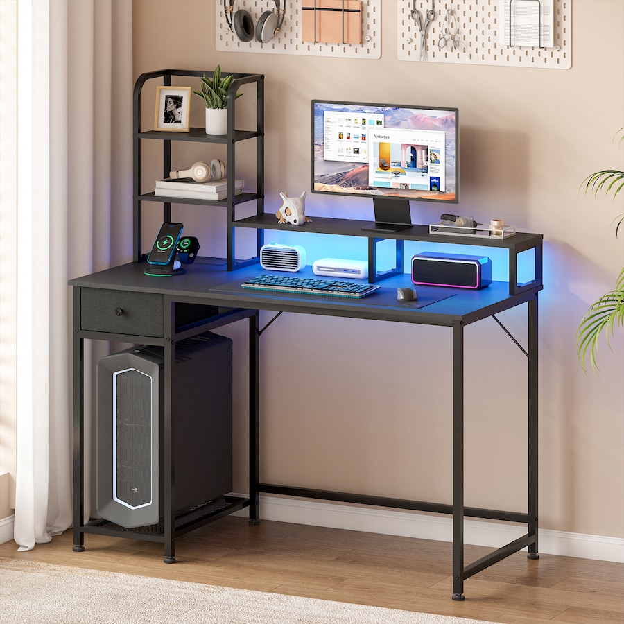Advwin Reversible LED Gaming Desk