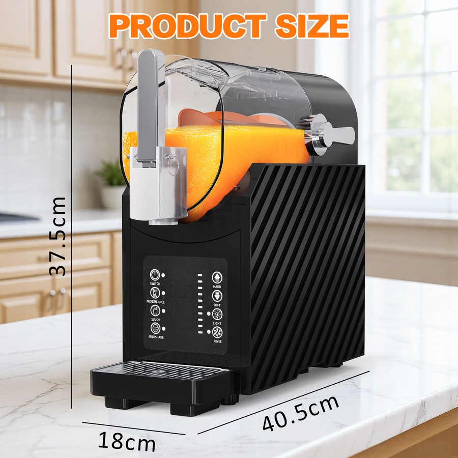 Advwin Slushie Machine, 2.5l Ice Shaver Machine for Home, 250w Ice Crusher with 3 Modes, Self-Cleaning Frozen Drink Maker for Frozen Margaritas, Cocktails, Smoothies, Milkshakes - Dishwasher Safe