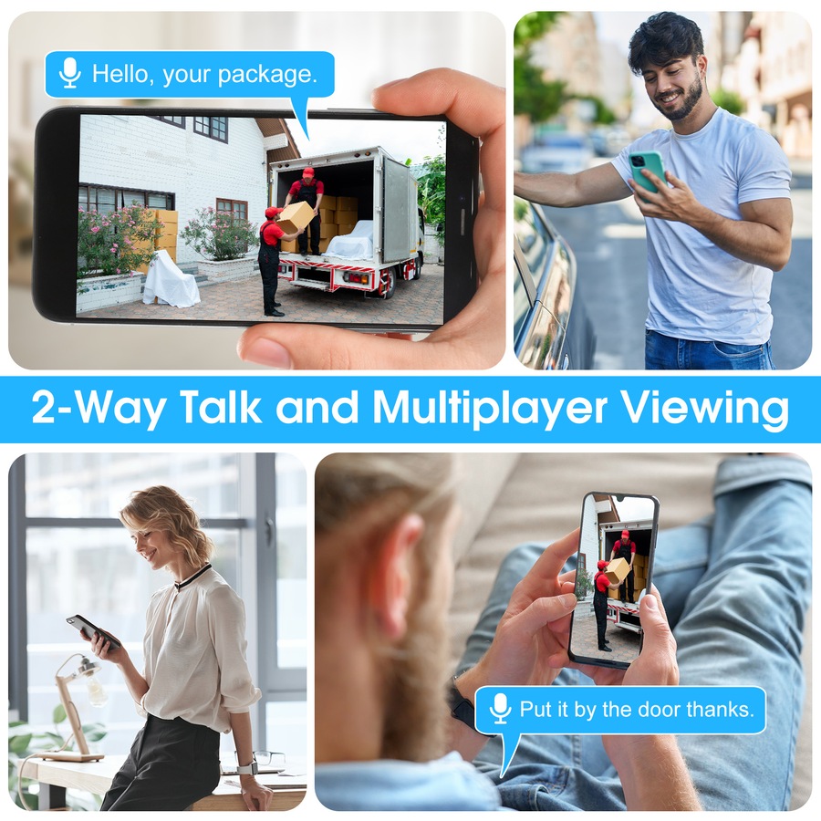 ADVWIN Solar Wifi Security Camera Outdoor, with Colour Night Vision, PIR Motion Alarm, 2-Way Audio, 7800mAh, Support 2.4G & 5G Wi-Fi