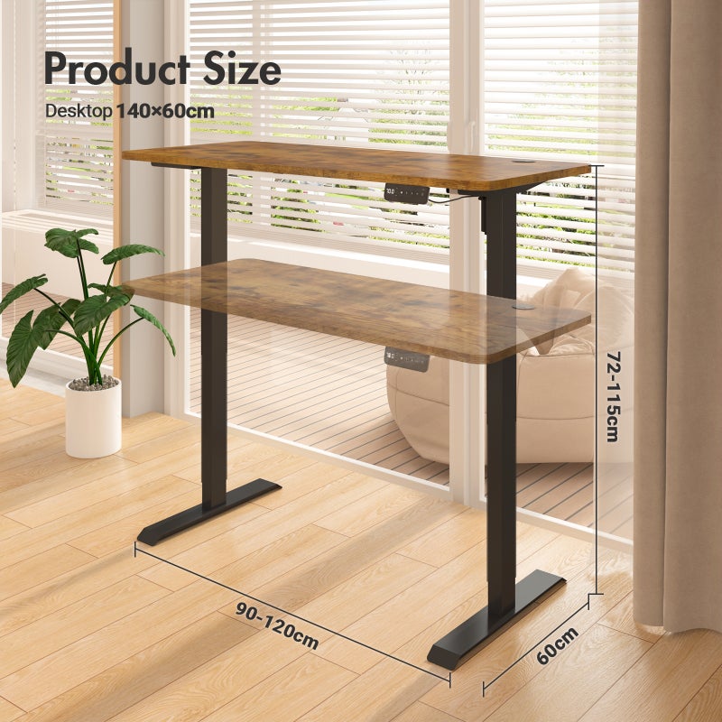 Buy Advwin Standing Desk Electric Ergonomic Adjustable Height Sit Stand ...