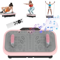 Advwin Vibration Plate Exercise Machine w/Push-up Handles, 200 Speed Vibration Platform for Home Fitness - 6 Preset Workouts, 150kg Capacity