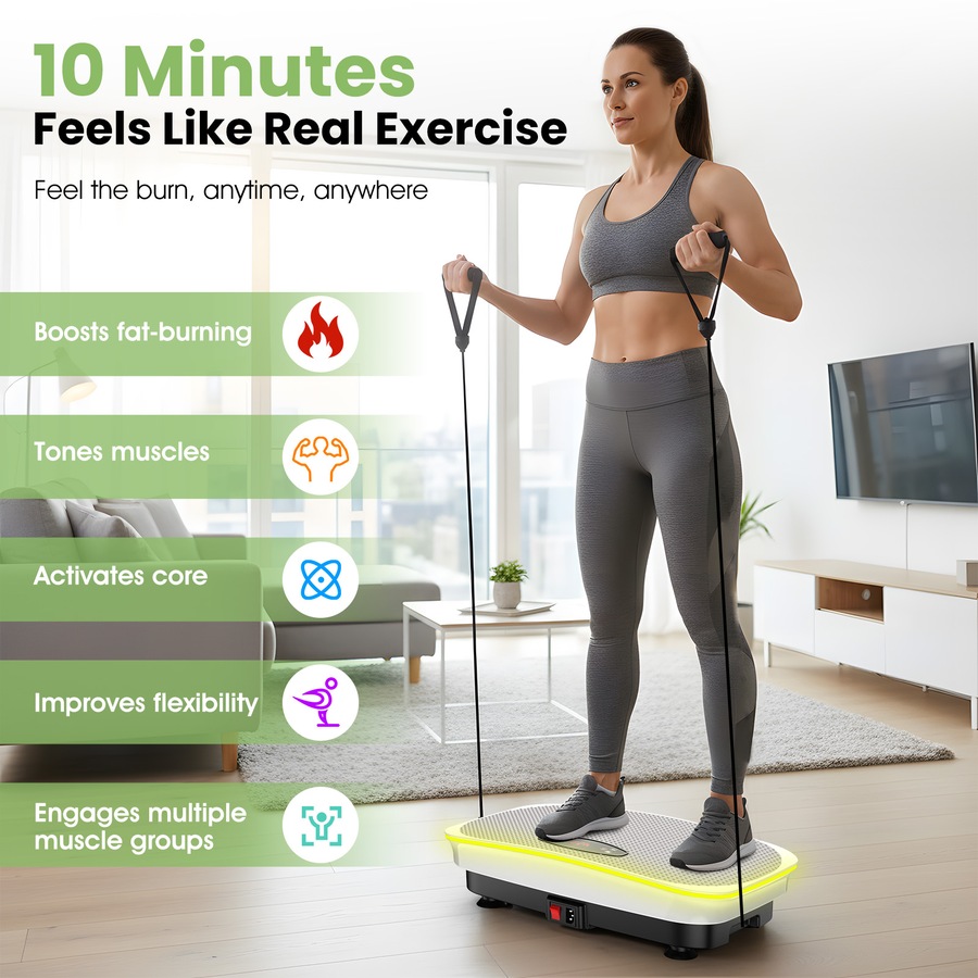 Buy Advwin Vibration Plate Exercise Machine with Light, Full Body ...
