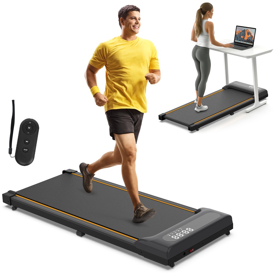 Advwin Electric Treadmill Under Desk Walking Pad for Home Office, Compact Portable Walking Running Machine, Max 8km/h