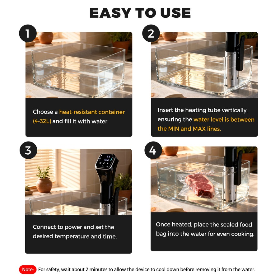 Buy Advwin Wifi Sous Vide Cooker, Smart Slow Cooker with APP Remote ...