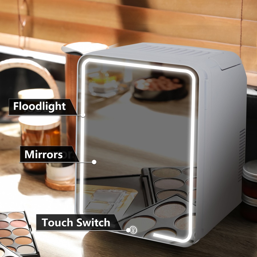 Advwin Makeup Mini Fridge 12 L Car Mini Refrigerator Suitable for Food and Beverages Cosmetics