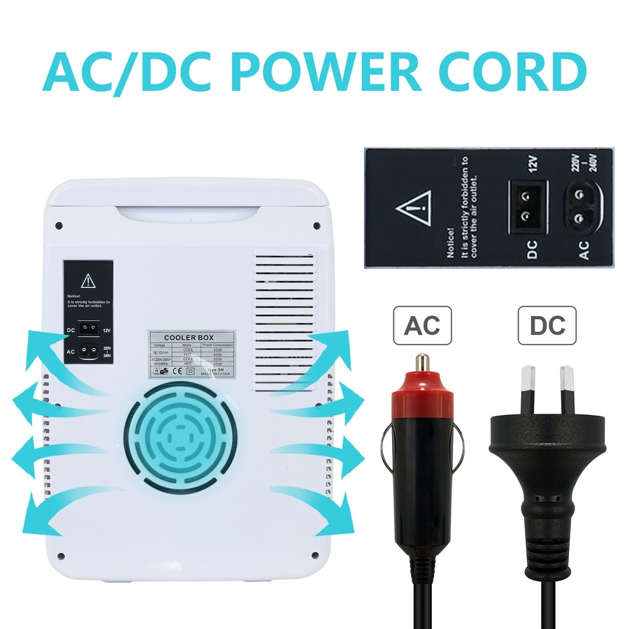 Advwin Makeup Mini Fridge 12 L Car Mini Refrigerator Suitable for Food and Beverages Cosmetics