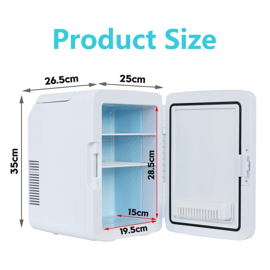 Advwin Makeup Mini Fridge 12 L Car Mini Refrigerator Suitable for Food and Beverages Cosmetics