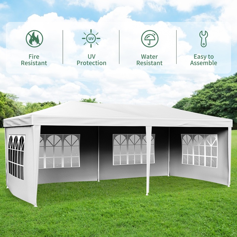 Buy Portable Gazebo Marquee Large Party Tent 3x6m Patio Garden Gazebo ...